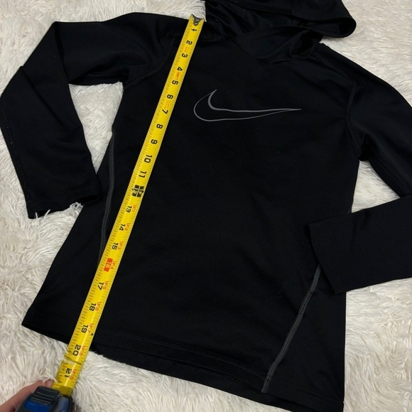 NIKE Dri-FIT youth Pullover Hoodie long sleeve black size small - Picture 2 of 9